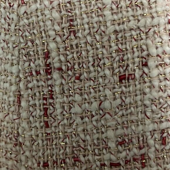 Tahari Arthur S. Levine Tweed Crop Blazer Women's 4P Pink 100% Silk Trim - Picture 6 of 17